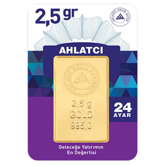 24 Ayar 2.5 Gram Külçe Altın