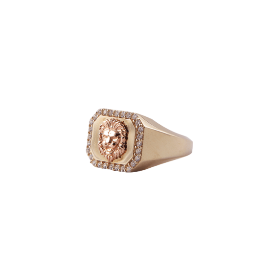 Aslan Başı Altın Yüzük - 3,8 Gr