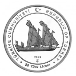 Kılıç Ali Paşa Hatıra Parası / Gemiler ve Kaşifler Serisi No: 10 / 925 AG