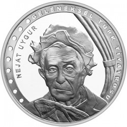 Nejat Uygur Geleneksel Türk Tiyatrosu (Gümüş) Hatıra Parası