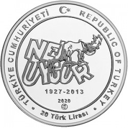 Nejat Uygur Geleneksel Türk Tiyatrosu (Gümüş) Hatıra Parası