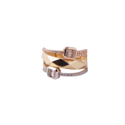 Renkli Altın Yüzük - 3,92 Gr