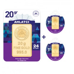 24 Ayar 22 Gram Külçe Altın 