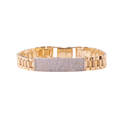 Taş Detaylı Altın Bileklik - 19,3 Gr