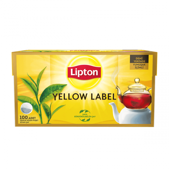 Lipton Demlik Poşet Çay Yellow Label 100'lü